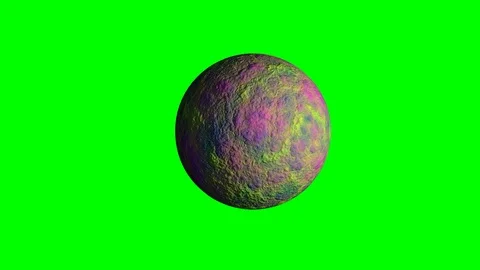 Planet in rotation on chroma key background. Stock Footage 114306603