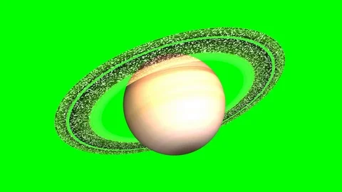 Planet rotation Saturn Stock Footage 114307128