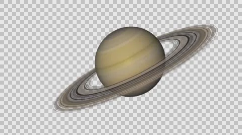 Planet Saturn Alpha channel Stock Footage 59132477