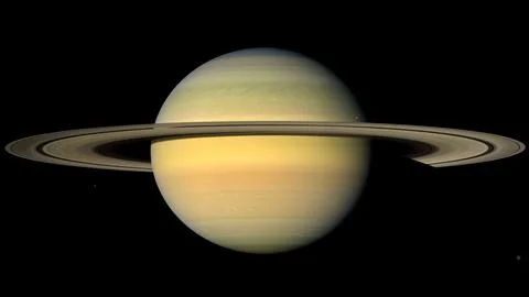 Planet Saturn computer graphics. Planet of the solar system Stock Illustration