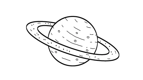 How to Draw Saturn - HelloArtsy