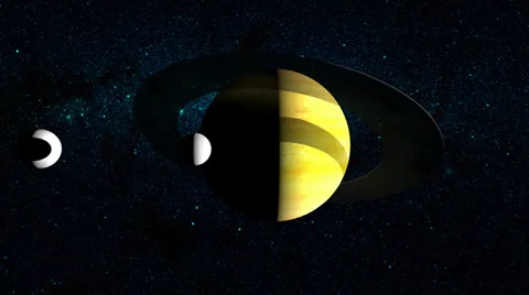 Planet Saturn Stock Footage 35204210