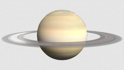 Planet Saturn Video stock 303745491