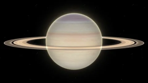 Planet Saturn Seamless Loop Stock Footage 287463000