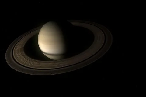 Planet Saturn - Solar System Stock Illustration