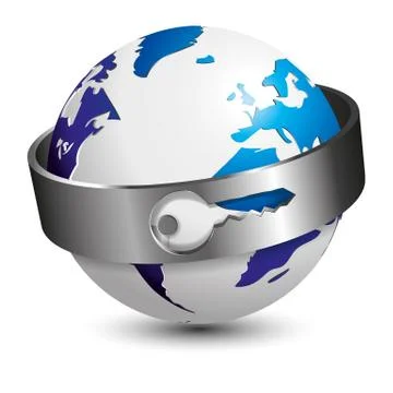 Planet security Stock Illustration