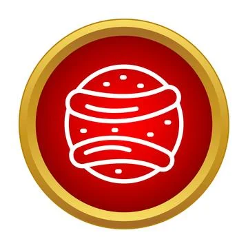 Planet showing celestial body in outer space icon Illustrazione stock