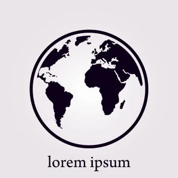 Planet sign symbol. Stock Illustration