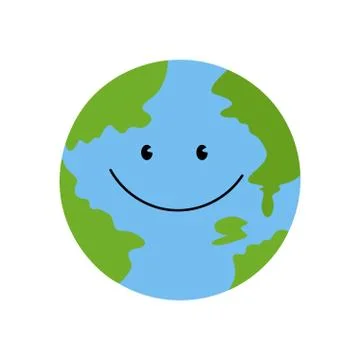 The planet is smiling vectot Stock Illustration