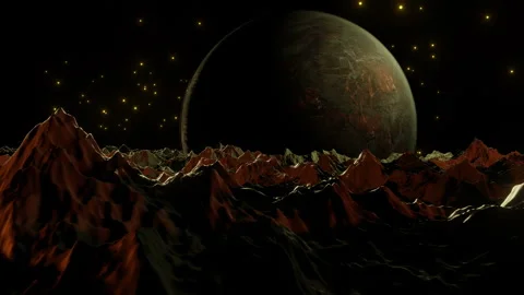 Planet Space Background Video stock 267213507