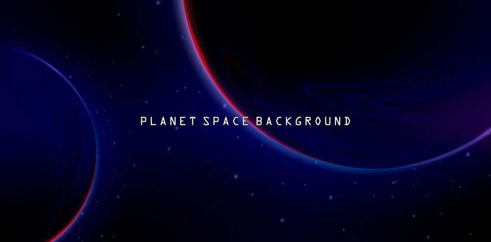 Planet Space Background Stock Illustration