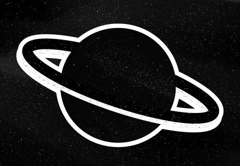 Planet in Space Backround Stockillustratie