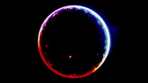 Planet in the space earth background video 4k Stock Footage 300190505