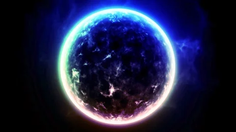 Planet in the space earth background video 4k Stock Footage 300190507