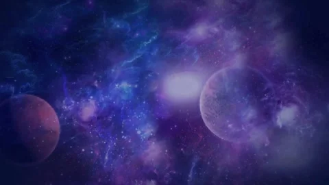 Planet in the space earth background video 4k Stock Footage 300190527