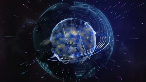 Planet in space 動画素材 129968333