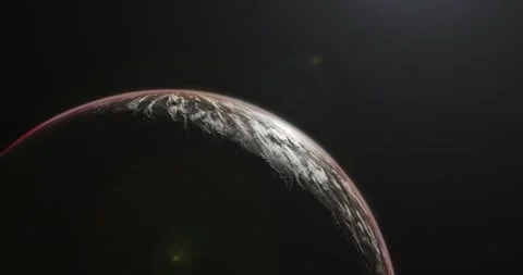 Planet In Space Stock Footage