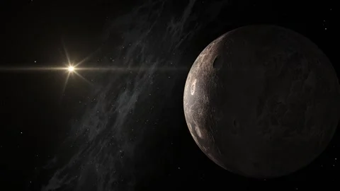 Planet in space Stock Footage 253436030