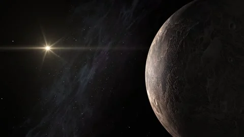 Planet in space Stock Footage 253436053