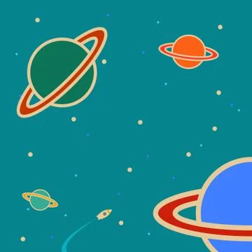 Planet in space. Stock Illustration