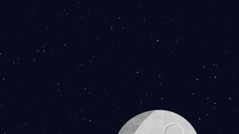 Planet in space Stock Illustration