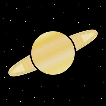 Planet in space. Illustrazione stock