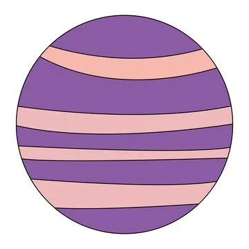 A planet space outer vector illustration Stock Illustration