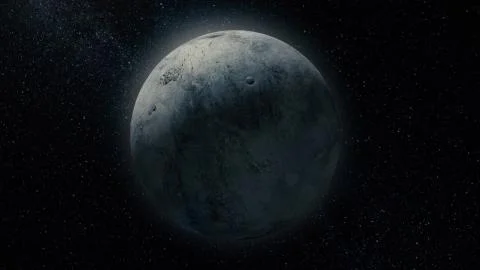 Planet in space. Solar system and space objects. Abstract scientific background 스톡 일러스트