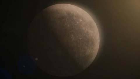 Planet in space. Solar system and space objects. Abstract scientific background 스톡 일러스트