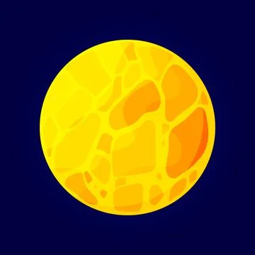 Planet in space. Vector cartoon illustration. Isolated object. Stock Illustration