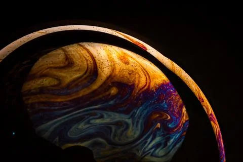 Planet Sphere Macro Light Pattern Studio Stock Illustration