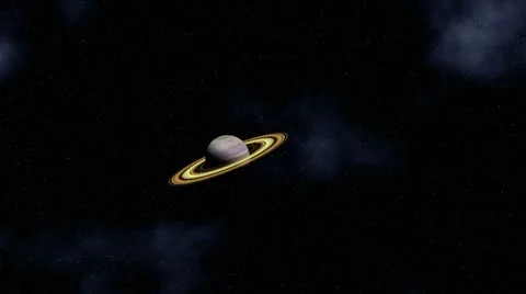 The planet in the star sky Stock Footage 8946865