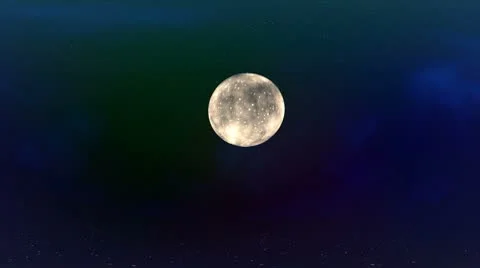 The planet in the star sky Stock Footage 8951949