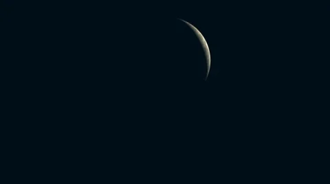 The planet in the star sky Stock Footage 8952388