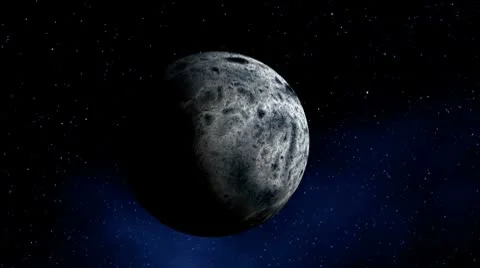 The planet in the star sky Stock Footage 8954080