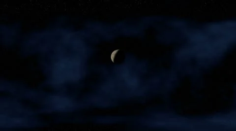 The planet in the star sky Stock Footage 8954181