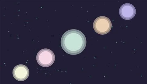 Planet in a starry sky, vector 스톡 일러스트