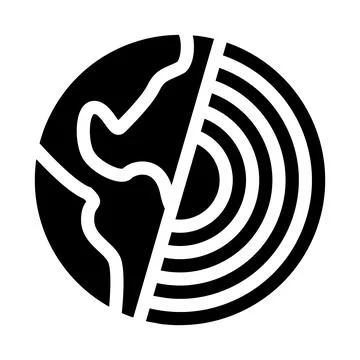 Planet subsoil icon vector symbol illustration イラスト素材