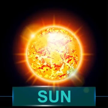 Planet sun Stock Illustration