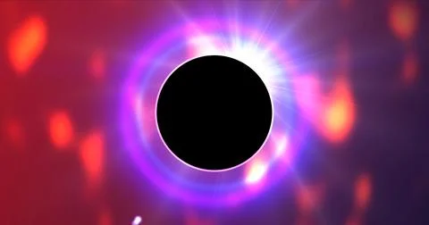 Planet sunrise, lunar eclipse solar eclipse concept sunrays shining bg. Mar.. Stock Illustration