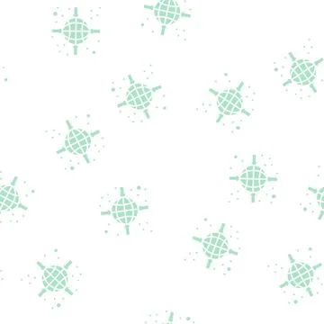 Planet target glyph seamless pattern Stock Illustration