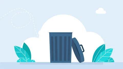 Planet in the trash. Pollution, garbage, plastic, bags on planet. Cleaning. Save Stock Footage 305337906