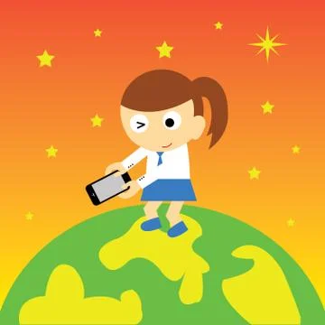 Planet vector cartoon Stock Illustration