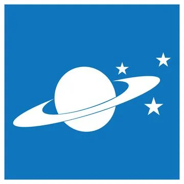 Planet vector icon design illustration Illustrazione stock