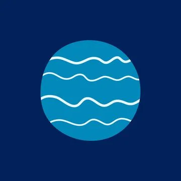 Planet. Vector illustration, icon, suitable for sites presentations EPS10 Stock Illustration