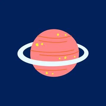 Planet. Vector illustration, icon, suitable for sites presentations EPS10 Stock Illustration