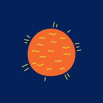 Planet. Vector illustration, icon, suitable for sites presentations EPS10 Stock Illustration