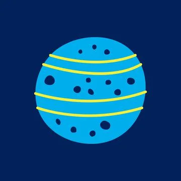 Planet. Vector illustration, icon, suitable for sites presentations EPS10 Stock Illustration