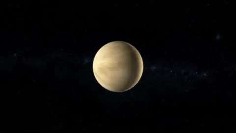 Planet Venus with Atmosphere 4K Space Scene. vd 1154 Stock Footage 169763520