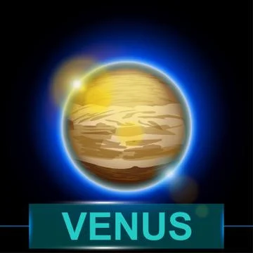 Planet venus Stock Illustration